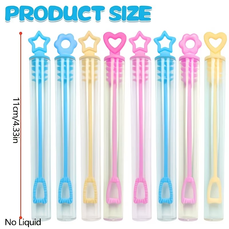 party gift heart bubble wands multicolor multi