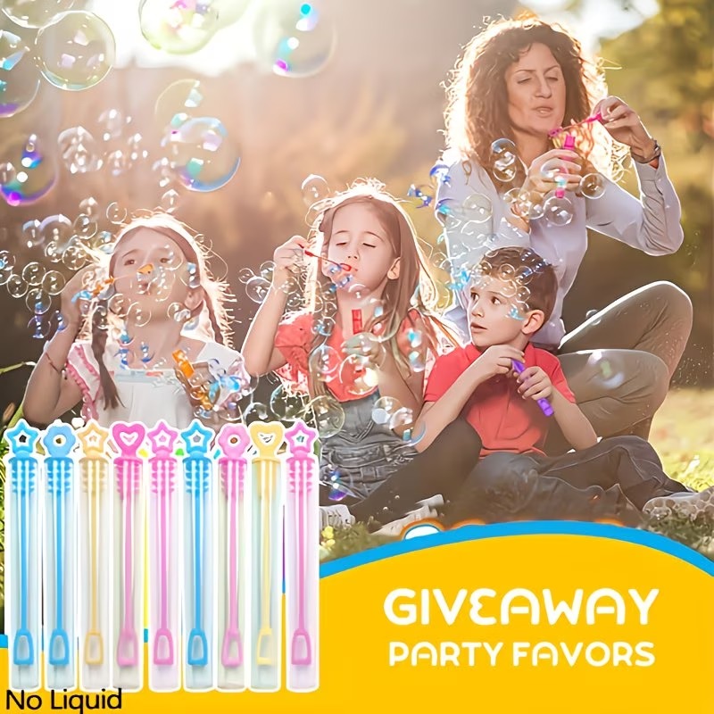 party gift heart bubble wands multicolor multi