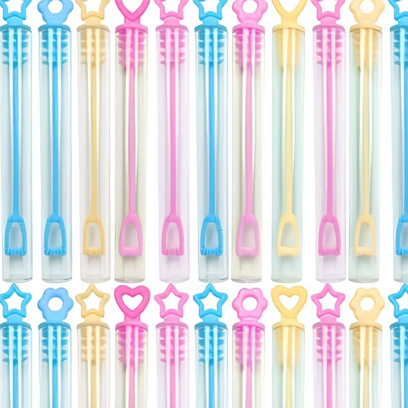 party gift heart bubble wands multicolor multi